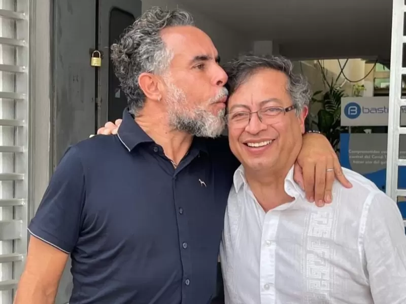 Armando Benedetti y Gustavo Petro