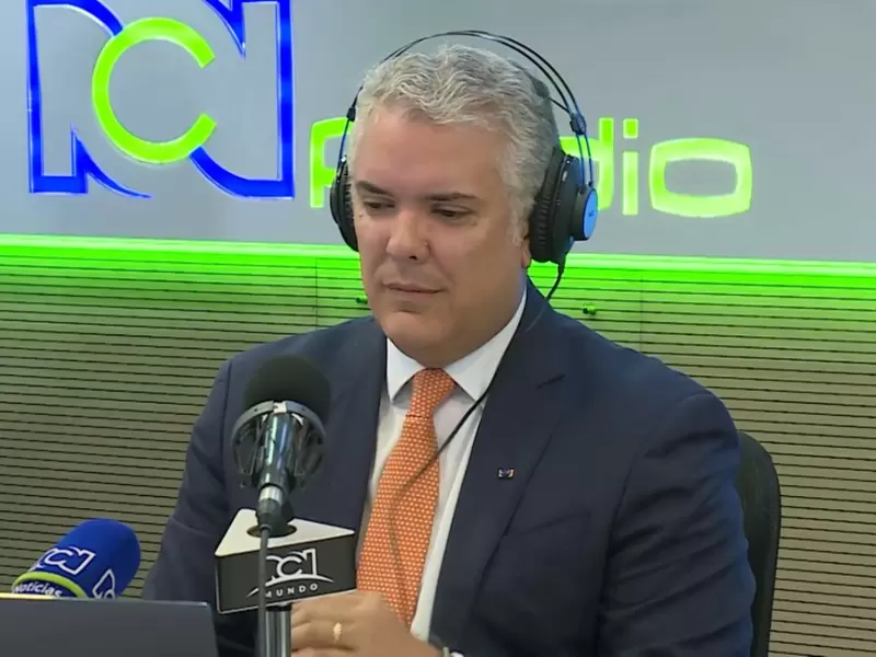 Presidente Iván Duque, en diálogo con RCN Mundo