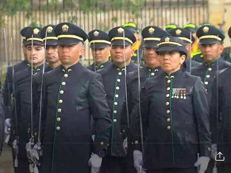 Ceremonia de ascensos de la Policía Nacional.