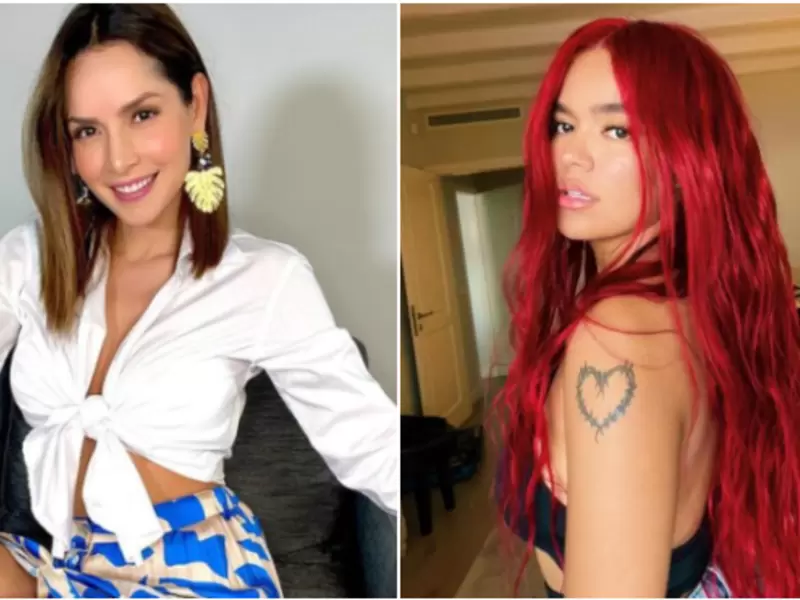 Carmen Villalobos y Karol G Carmen Villalobos y Karol G