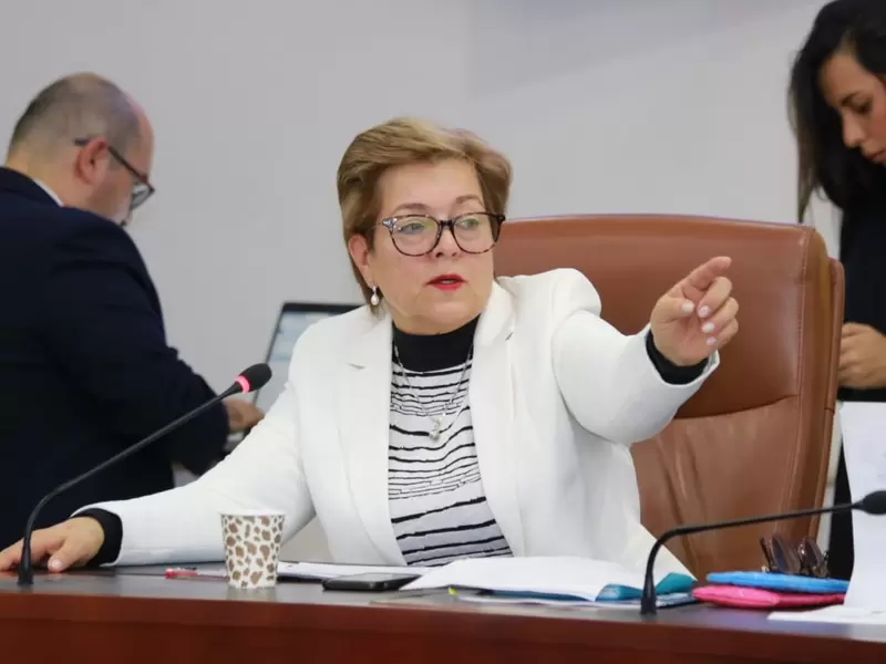 Ministra de trabajo, Gloria Rámirez.