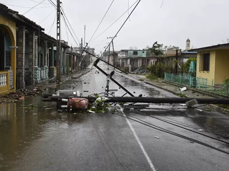 Paso del huracán Ian por Cuba
