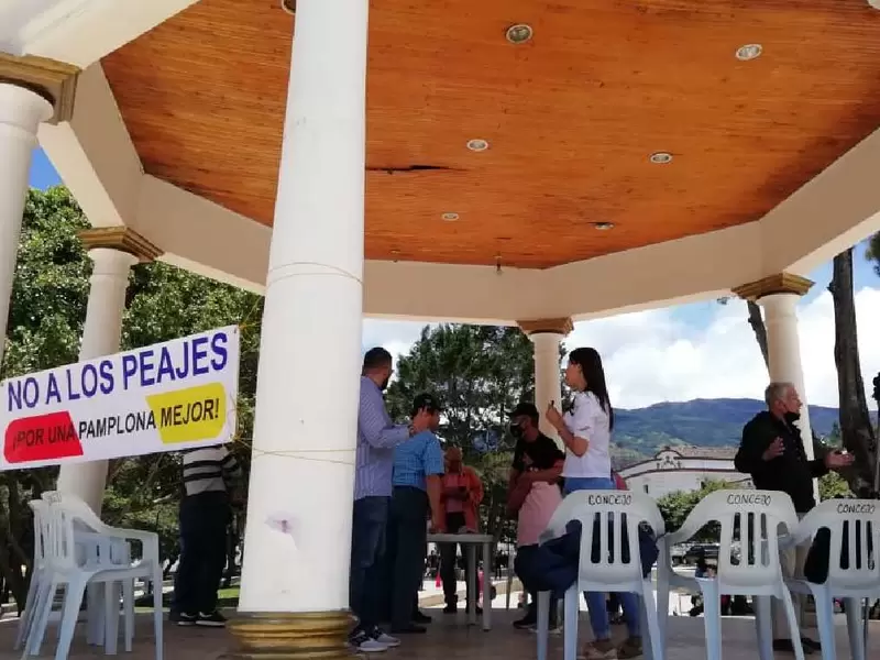 Protesta contra instalación de peaje Pamplona-Cúcuta