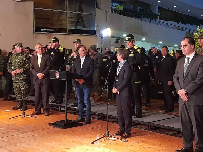 Rueda de prensa presidente Gustavo Petro y alcaldesa Claudia López.