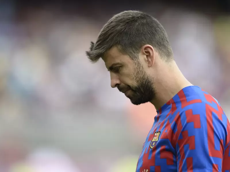 Gerard Piqué en un partido del FC Barcelona en la liga española