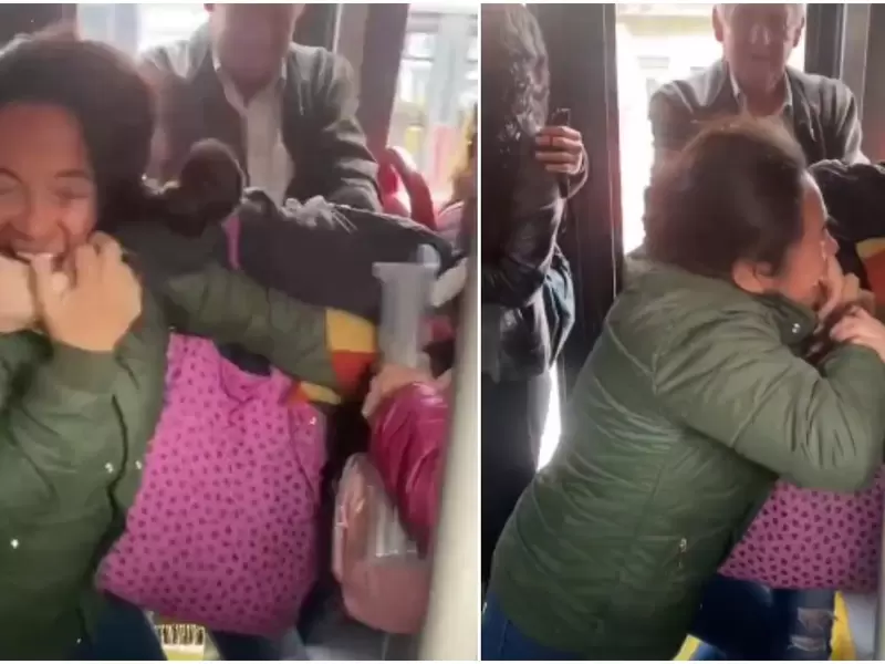 Pelea de mujeres en Transmilenio