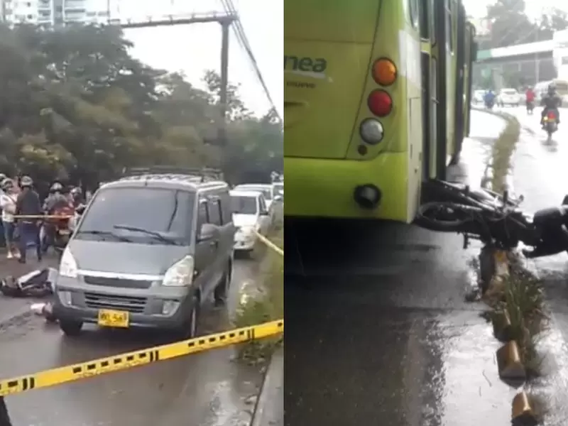Accidente Bucaramanga motociclistas muertos