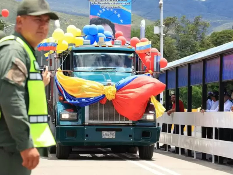 Vehículos de Carga en zona de frontera de Colombia y Venezuela