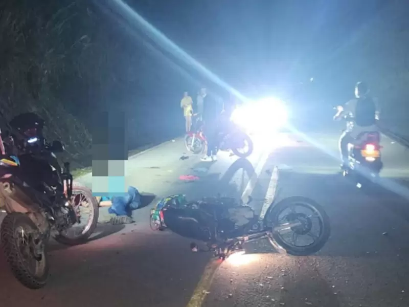 Accidente vía Aguas Claras