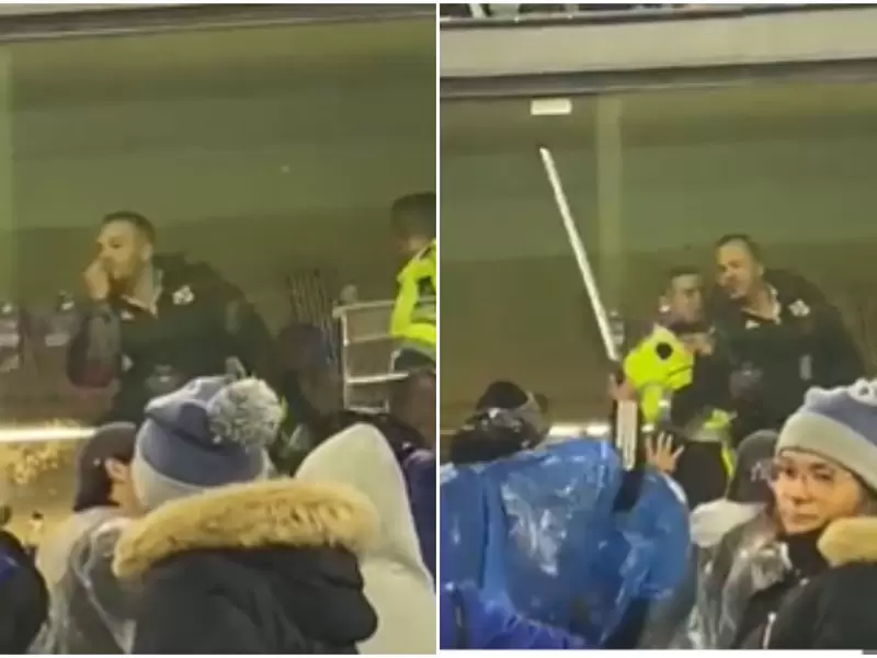 Besito y clasificación: el gesto del presidente del DIM que enfureció a hinchas de Millonarios Besito y clasificación: el gesto del presidente del DIM que enfureció a hinchas de Millonarios