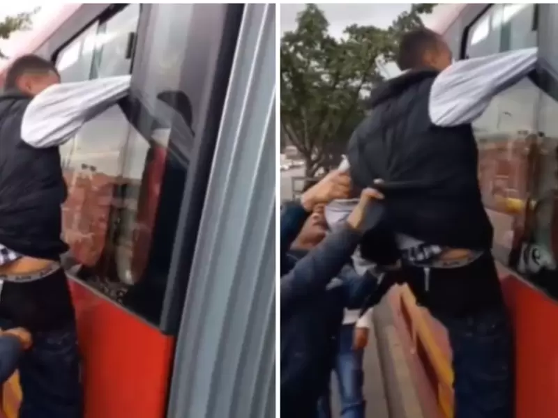 Pasajeros golpean a ladrón que intentó hurtar en TransMilenio