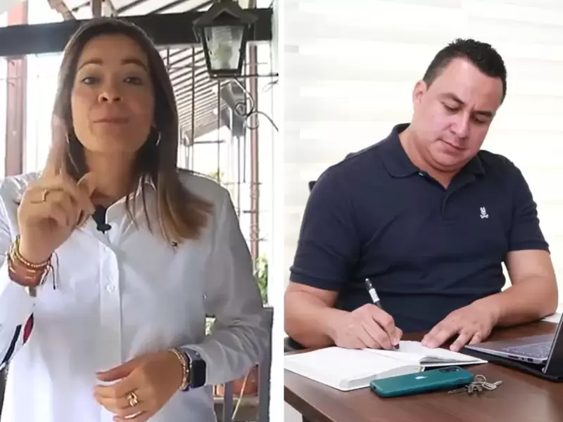 Yulia Rodríguez y Carlos Román