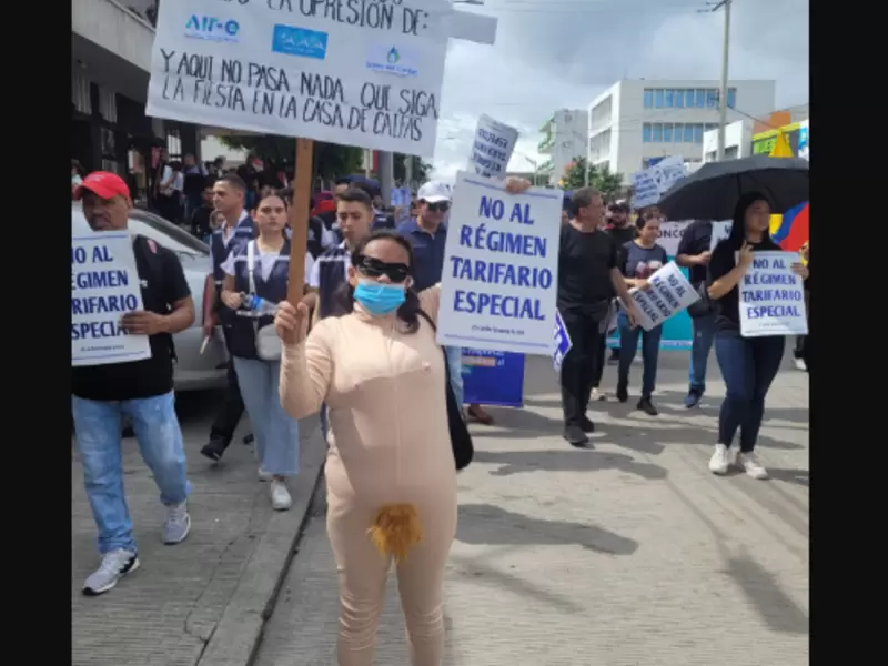 Protestas contra las tarifas de energía