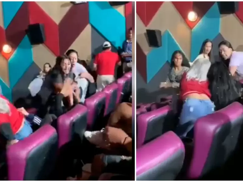 Mujeres se agarraron en plena sala de cine en Medellín: volaron palomitas y golpes