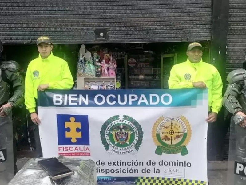 Bienes embargados a red de contrabando en Bogotá