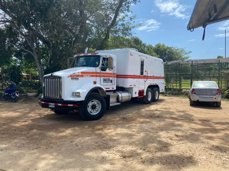 Camioneta de firma contratista de Ecopetrol