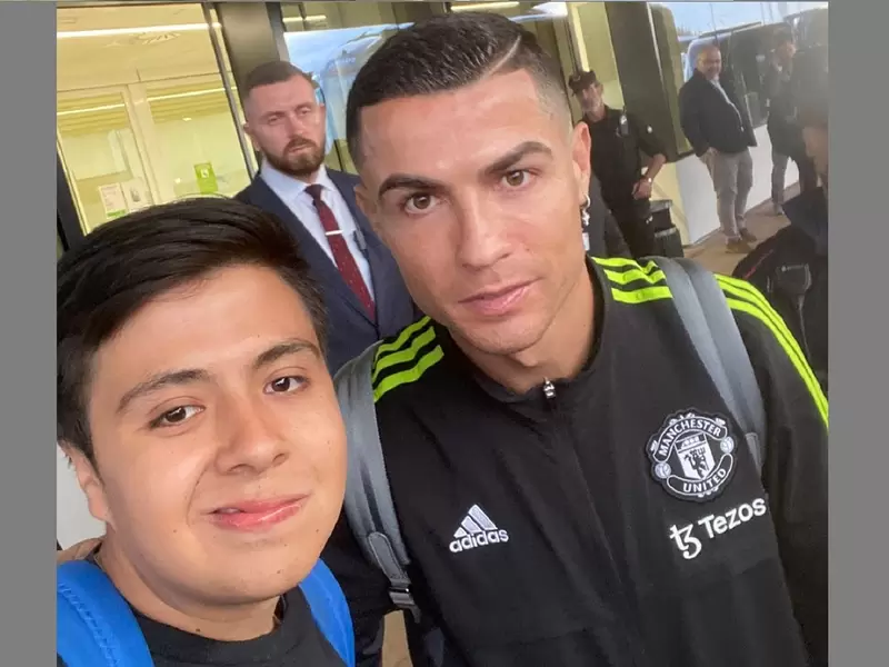 Sebastián Díaz, el joven que conquistó a Cristiano Ronaldo con una mochila wayúu