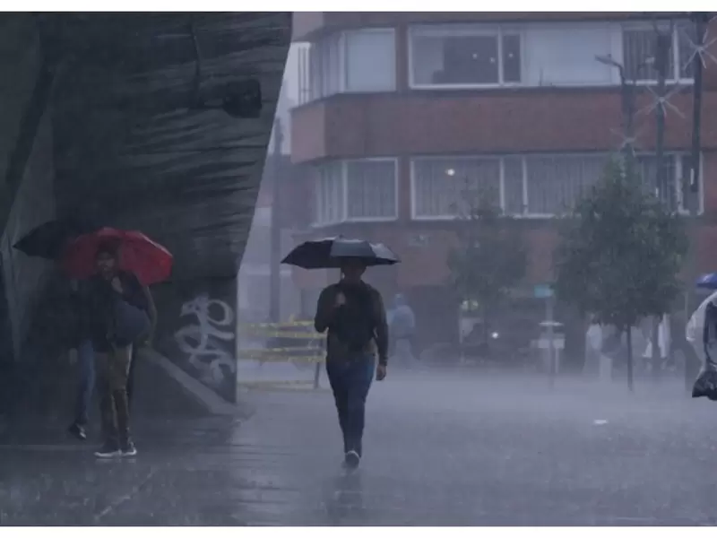 Fuertes lluvias en Bogotá