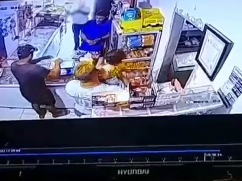 La víctima tenía un bebé en su brazos
