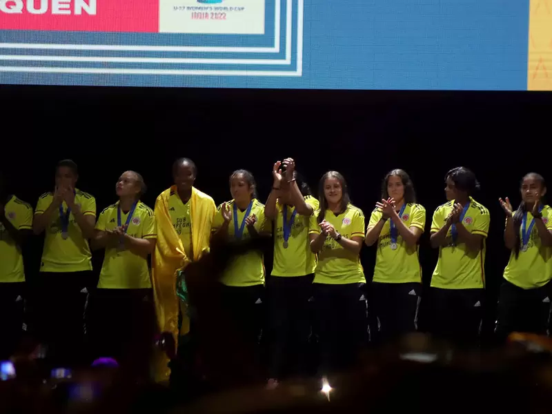 Recibimiento de la Selección Colombia Femenina sub 17