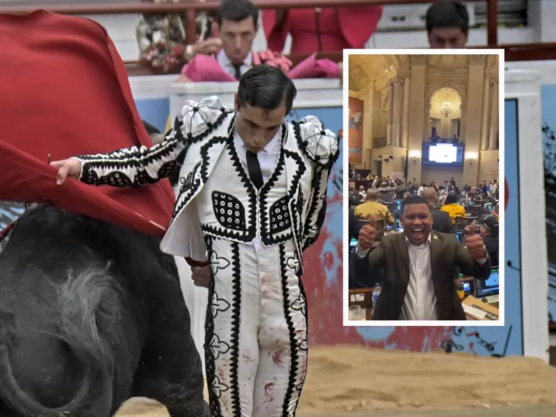 Miguel Polo Polo: celebración al hundir ley de corridas de toros Miguel Polo Polo: celebración al hundir ley de corridas de toros