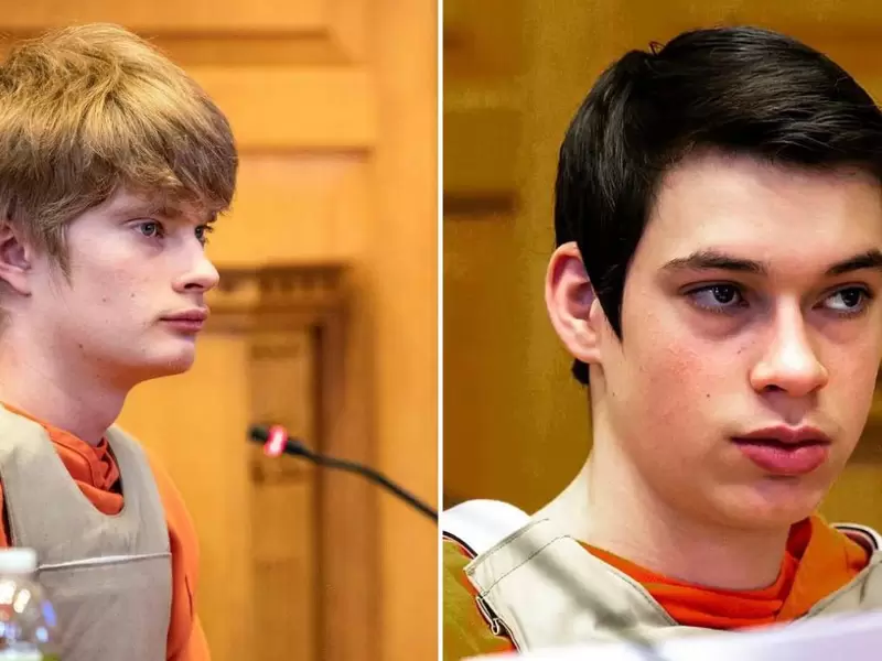Adolescentes Willard Miller y Jeremy Goodale Adolescentes Willard Miller y Jeremy Goodale