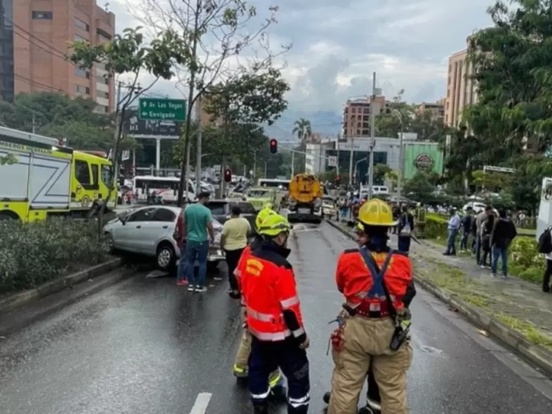 Choque en Medellín