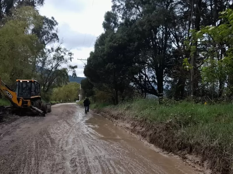Estado de la vía entre Bogotá y La Calera