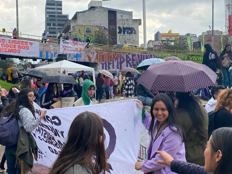 Protesta de feministas en Bogotá Protesta de feministas en Bogotá