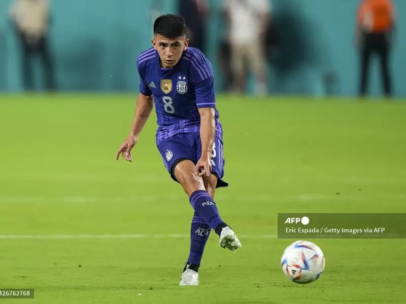 Thiago Almada, jugador de la Selección Argentina Thiago Almada, jugador de la Selección Argentina