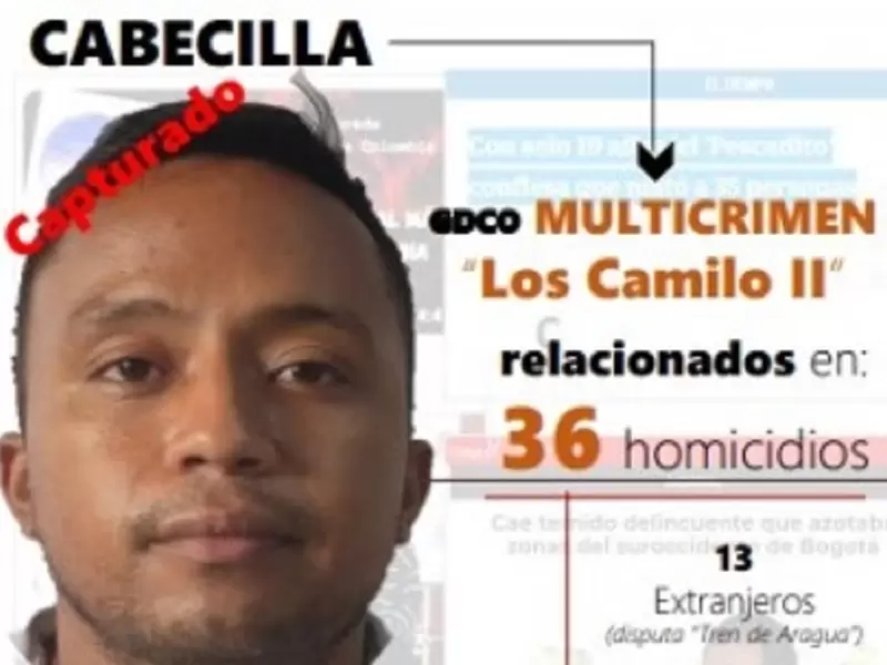 Alias Pescadito, señalado cabecilla de la banda "Los Camilos II"
