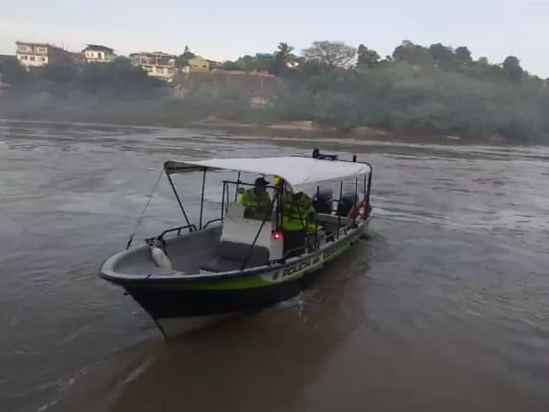 Búsqueda de un menor de edad en el río Magdalena a la altura de Flandes, Tolima.