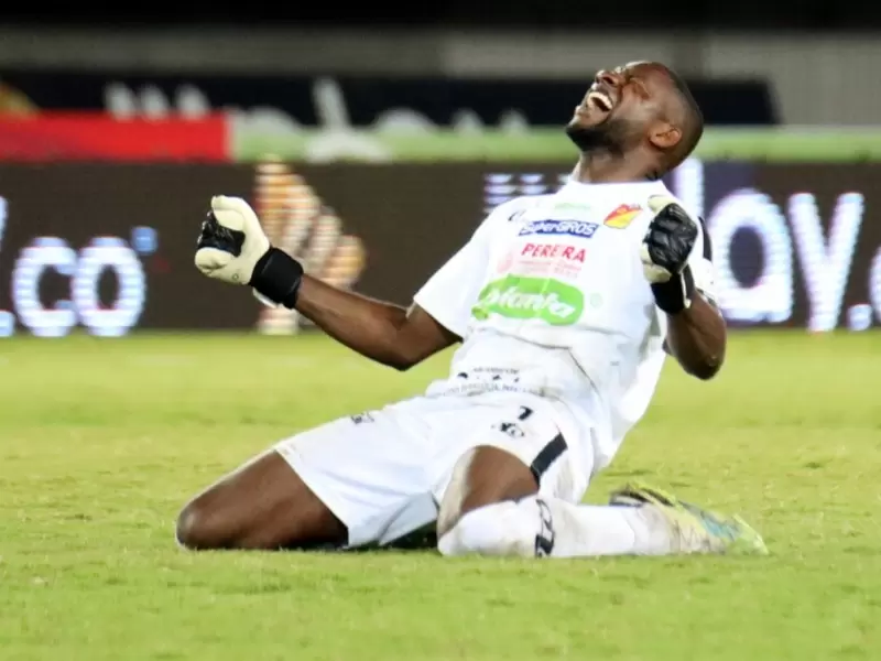 Harlen Castillo, arquero del Pereira. Harlen Castillo