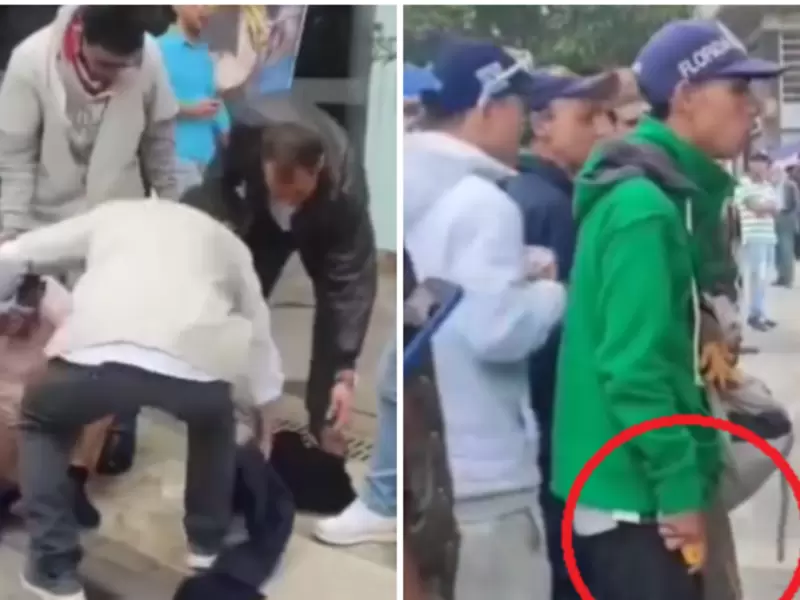 Ladrón recibe golpiza y es defendido con cuchillo A ladrón que recibía justicia por mano propia lo defendieron con puñal en mano
