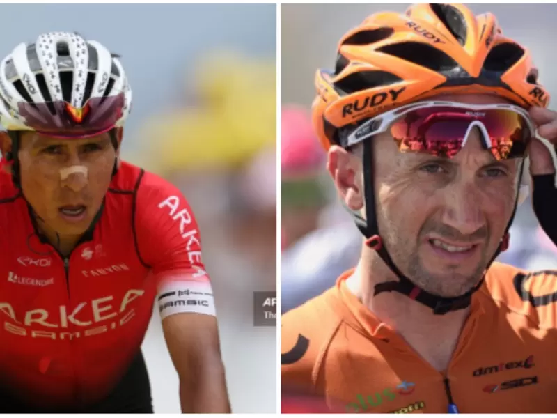 Nairo Quintana y Davide Rebellin Nairo Quintana y Davide Rebellin