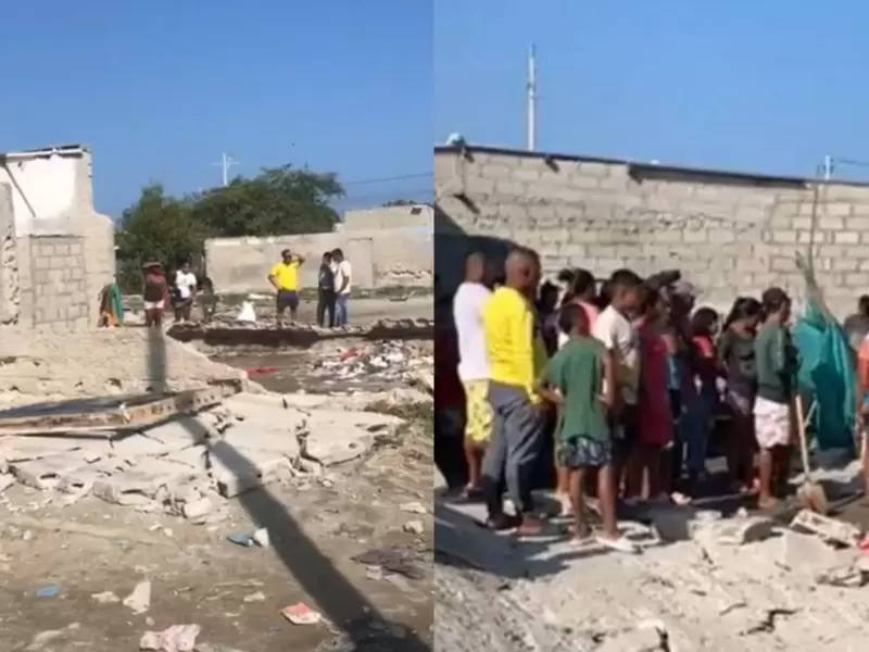 Dos niños murieron tras caerle una pared encima en Tasajeras (Magdalena).