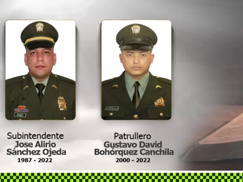 ¿Quiénes eran los policías asesinados en el sur de Bogotá?