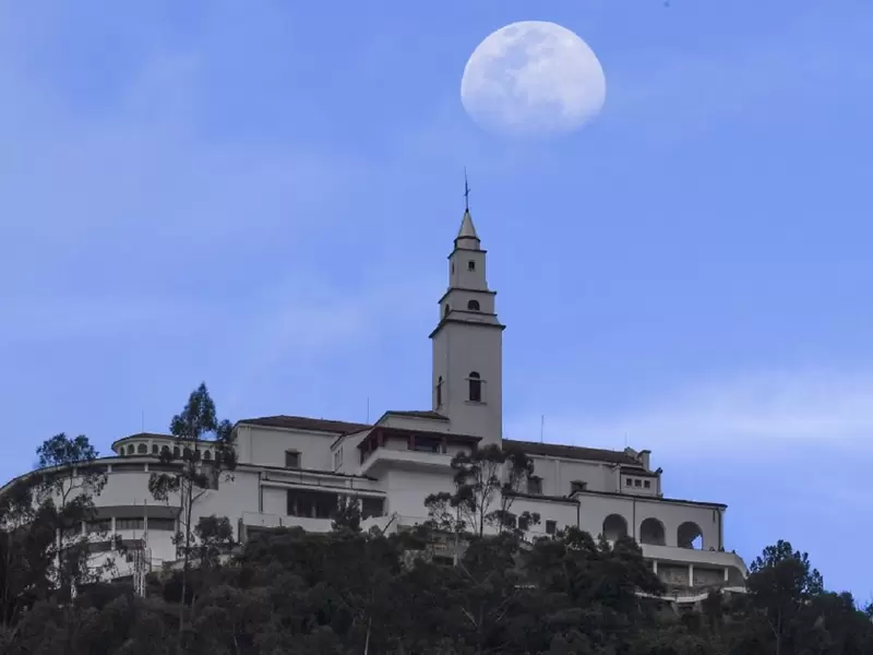Cerro de Monserrate, en Bogotá