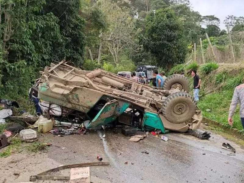 Accidente de tránsito en Líbano, Tolima