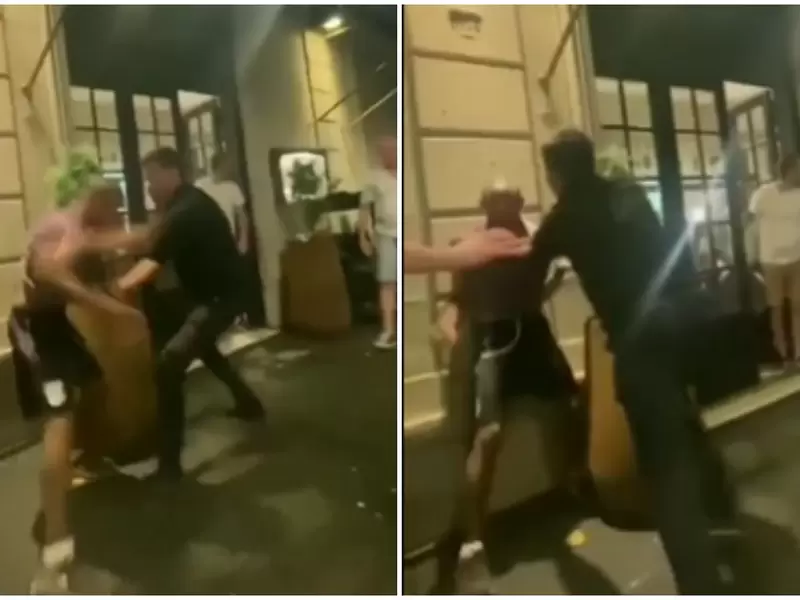 Mesero cogió a golpes a ladrón que sorprendió robando en el restaurante