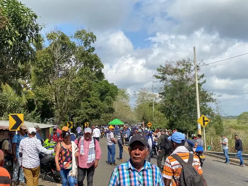 Van siete días de bloqueos en esta región.