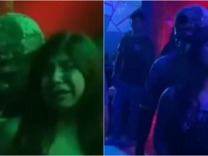 Mujer llora desconsolada mientras baila reguetón Mujer llora desconsolada mientras baila reguetón