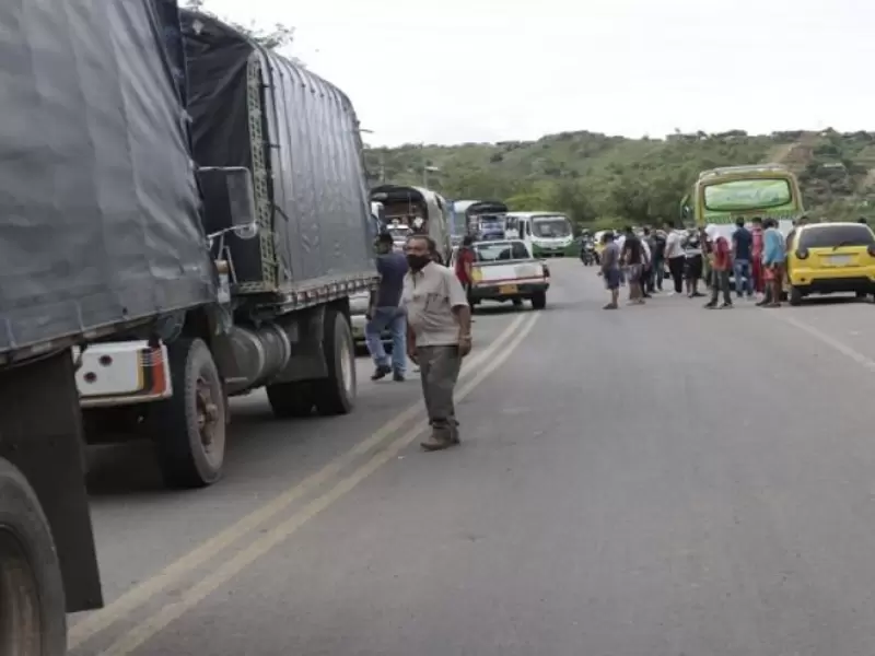 Bloqueo en la vía Pamplona - Cúcuta