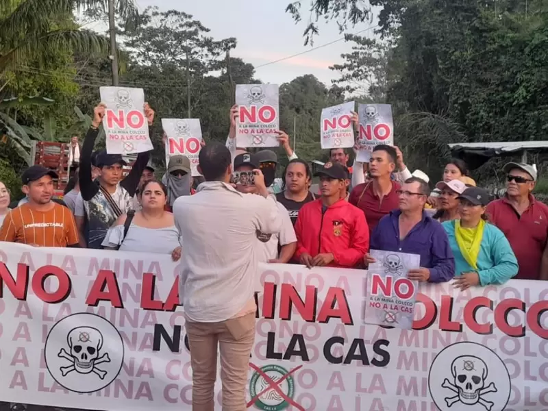 Protesta licencia ambiental explotación minera en San Vicente y Carmen de Chucurí