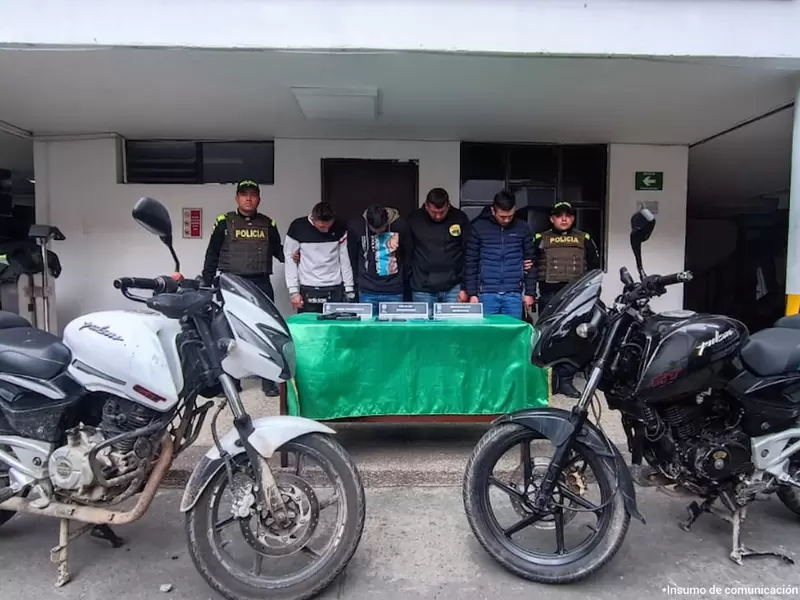 Enviados a la cárcel 'Los Motoladrones' implicados en múltiples hurtos en Bogotá
