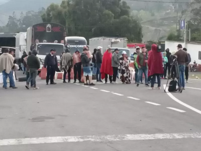 Bloqueo en la vía Pamplona - Cúcuta