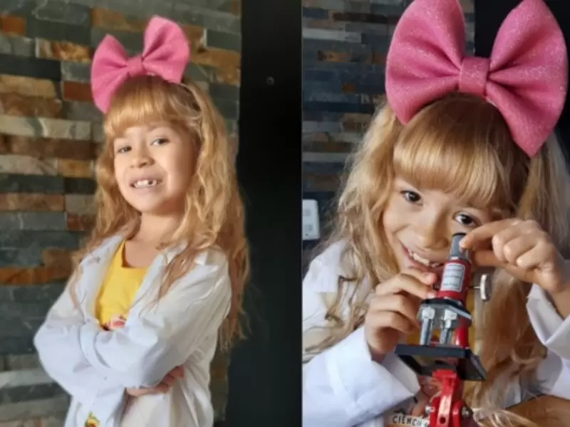 Super Toña, la niña científica.