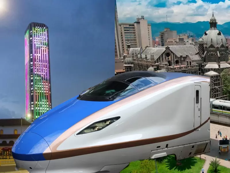 Tren bala entre Bogotá y Medellín para ir de una ciudad a otra rápido Tren bala entre Bogotá y Medellín para ir de una ciudad a otra rápido