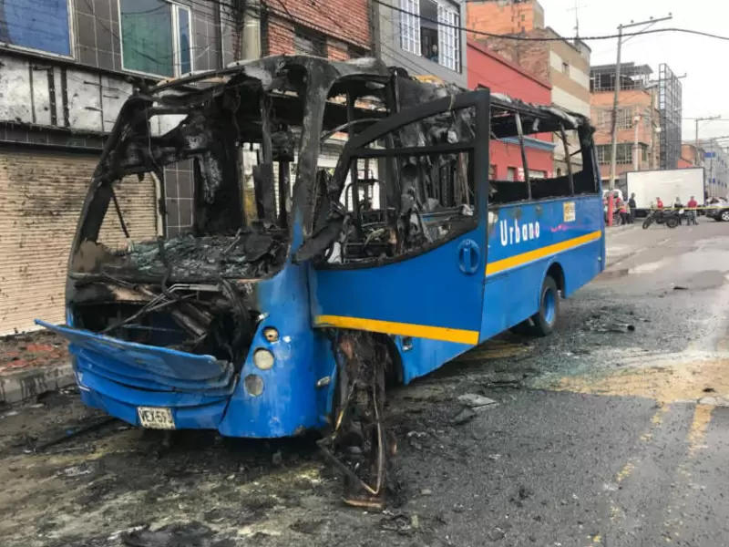 Bus Sitp incendiado Bus Sitp incendiado
