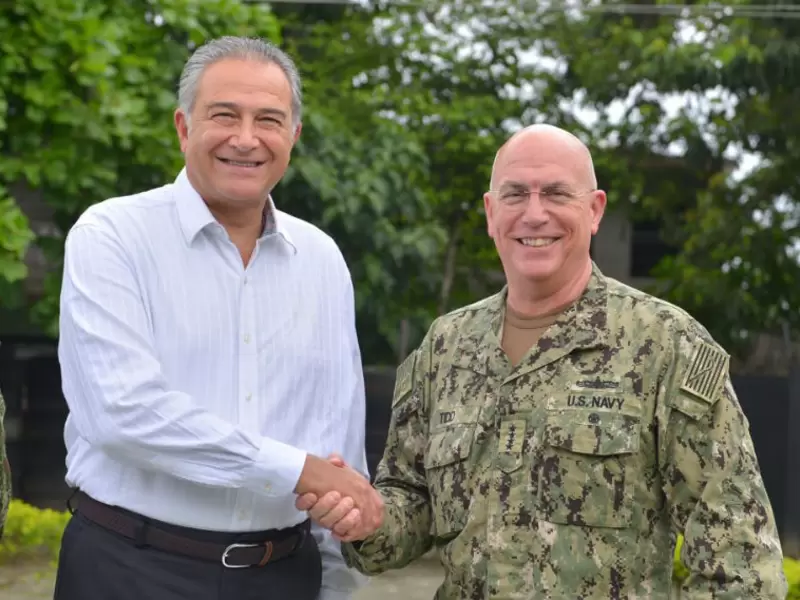 Vicepresidente Naranjo con el almirante Kurt Tidd Vicepresidente Naranjo con el almirante Kurt Tidd
